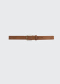 Aiden Belt | Dark Caramel Suede