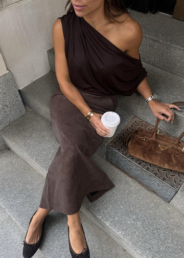 Yara Faux Suede Skirt