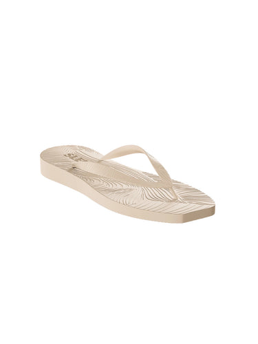 Tapered Platform Flip Flop Eggnog