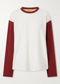 Baseball Two-tone Cashmere Sweater