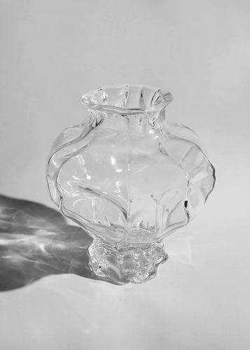 Ammonit Large Vase Clear