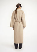 Trullem Grey Brown Melange Wool Coat