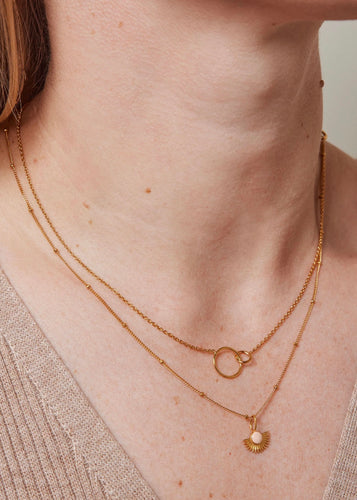 Soleil Pale Peach Necklace