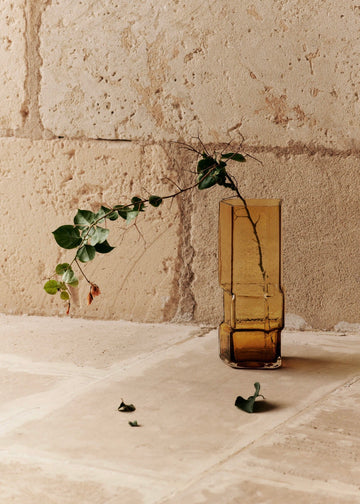Muro Vase Recycled Amber