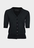 Daisy Merino Cardigan Black