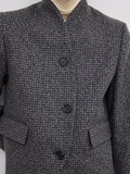 Short Curved Jacket Charcoal Grey