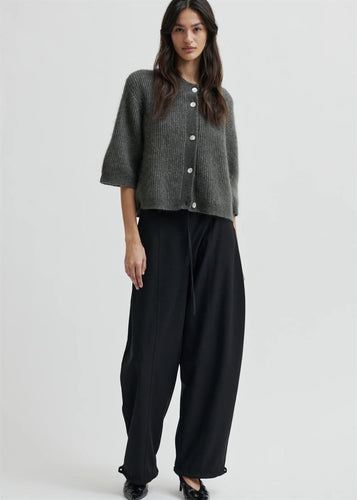 Andrea Knit Rib Cardigan Beluga