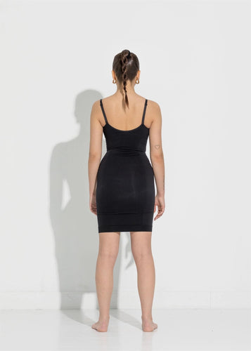 Contour Shapewear Slip Dress Black