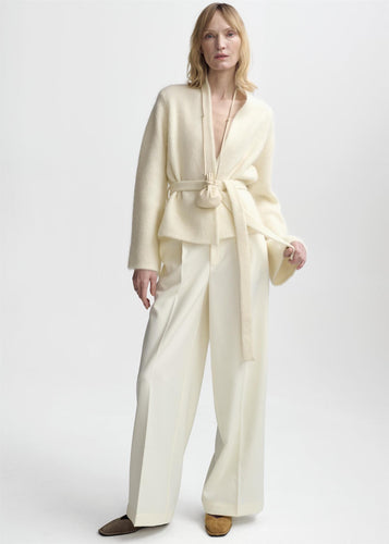 Lila Mohair Cardigan Eggshell