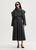 Turtla Wool Scarf Dark Grey Melange