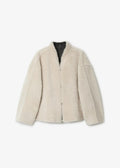 Short Reversible Shearling Jacket