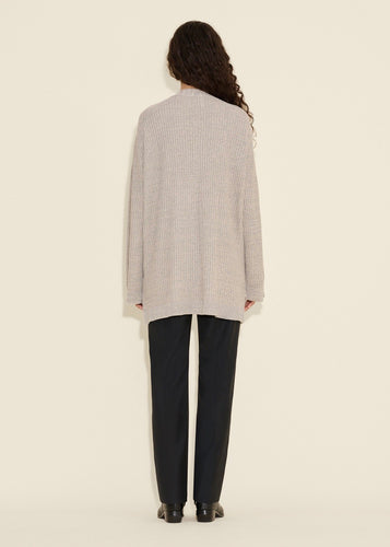 Line Cardigan Grey Mix