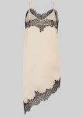 Lacia Contrast Mini Dress Cream & Black
