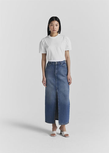 Hattie Rigid Denim Skirt | Blue Wash