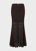 Akasha Lace Skirt Mocha Brown