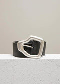 Ako Belt | Black & Silver