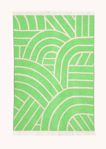 Lines Blanket Pink Apple