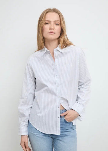 Fritila Shirt | Navy Stripe