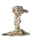 Drip Candle Holder S Silver