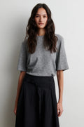 Amala Knit O-Neck Mid Grey Melange