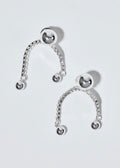 Tiny Solar Studs Earrings Silver