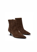 Wilma Boots Suede Chocolate Brown