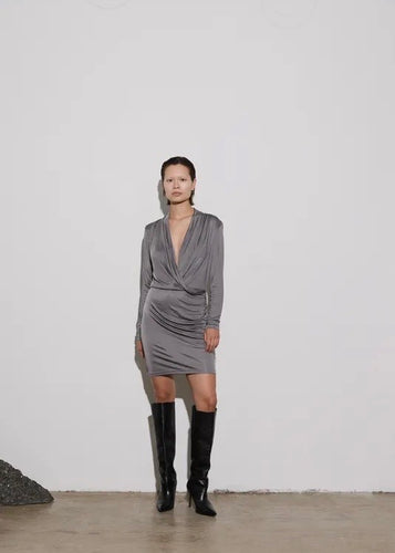 Opening Dress Short Grey