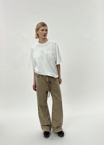 Elijah Sand Washed Denim Ermine