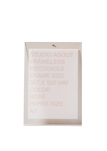 Frameless A3  Rectangle | Rose