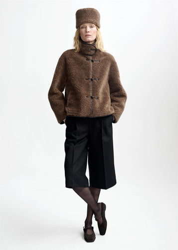 Zola Lamb Fur Jacket Cappucino