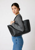 The Grace Tote Black Croco