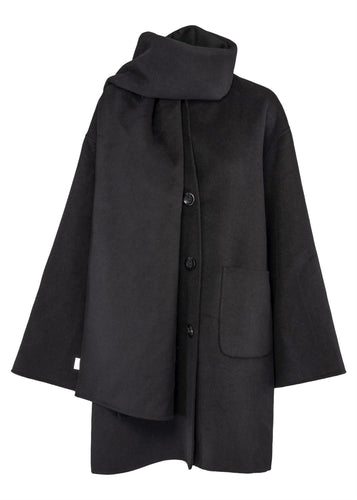 Sandy Wool Coat | Black