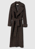 Long Coat Brown Check