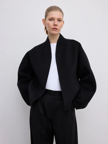 Short Double Jacket Black