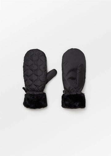 Makara Puff Mittens Black