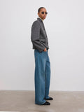 Short Curved Jacket Charcoal Grey