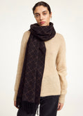 Ortega Cashmere-Blend Dark Mahogany