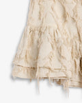 Posy Fray Skirt Raw Beige
