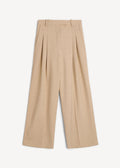 Cymbaria High-Waist Trousers Cinnamon Brown