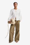 Maud Linen Top White