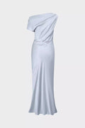 Vanessa Satin Maxi Dress Pale Blue