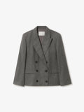 Flannel Blazer Light Grey Melange