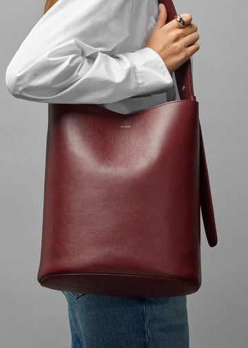 The Norma Tote Burgundy Red