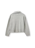 Volmer Scarf Sweater Light Grey