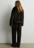 Zonie Suede Jeans Chocolate Brown