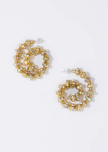 Spiral Hoop Gold