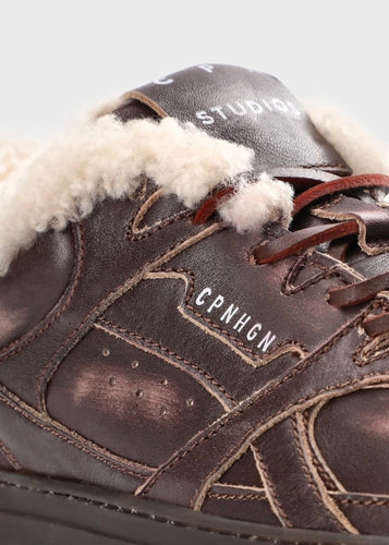 Vintage Leather Teddy Sneakers