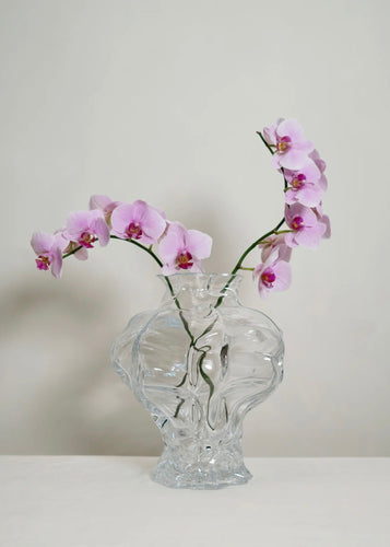 Ammonit Large Vase Clear