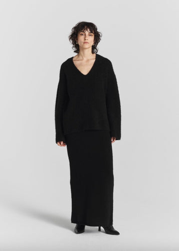 Nessia Knitted Sweater Black