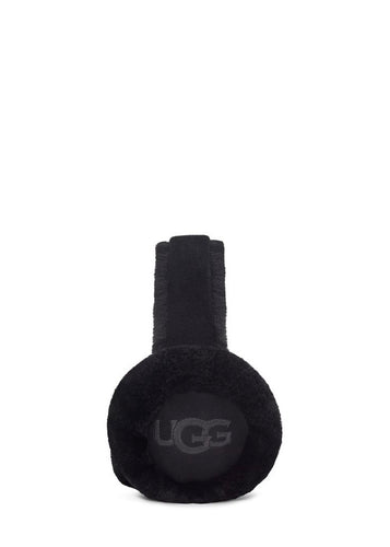 W UGG Emb Logo Earmuff Black